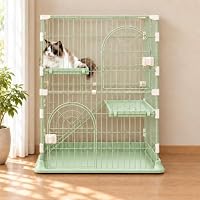Amazon.co.jp: N&S 猫ケージ 2段 76×50.5×89cm 猫用 キャットケージ